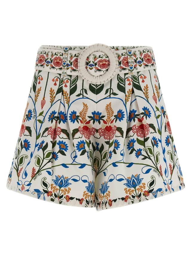 Multicolor Cotton Bermuda Shorts