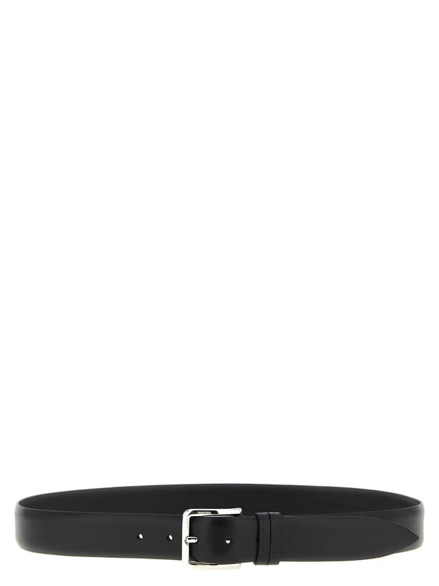 Black Leather Regular Belt