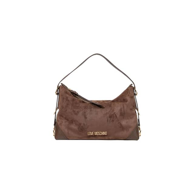 Brown Polyester Handbag