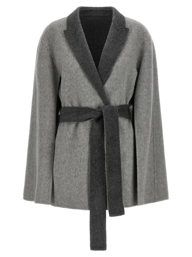 Gray Wool Cardigan