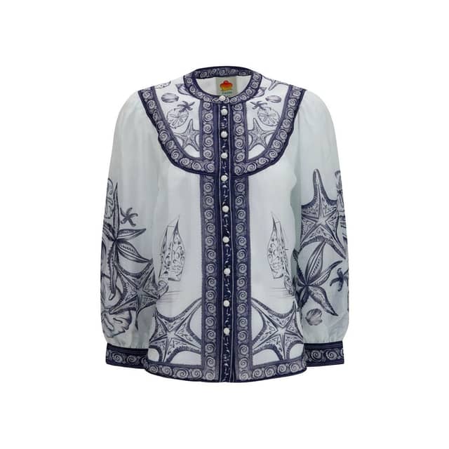 Multicolor Ramie Pattern Shirt