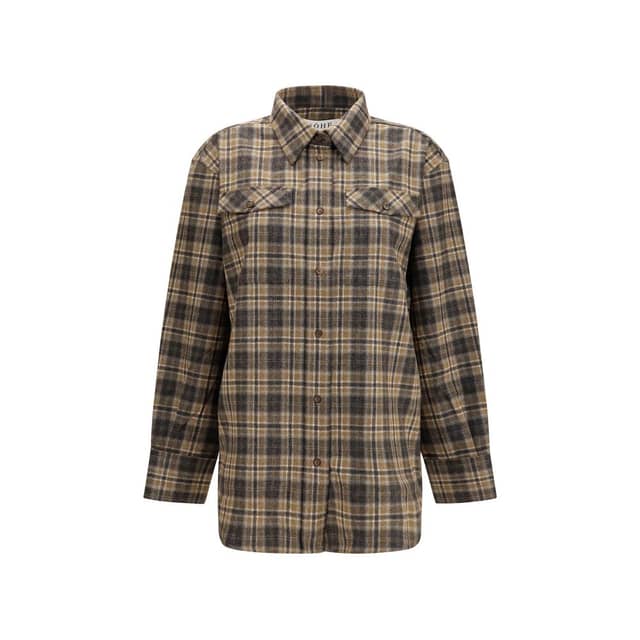 Multicolor Wool Oves Aries Pattern Shirt