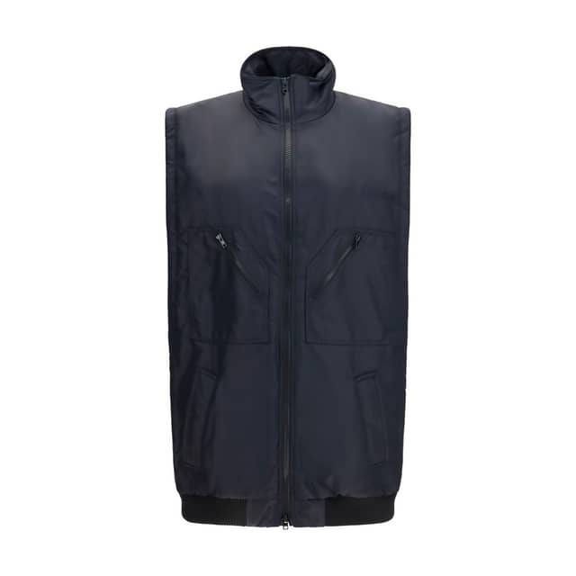 Black Polyamide Sleeveless Jacket
