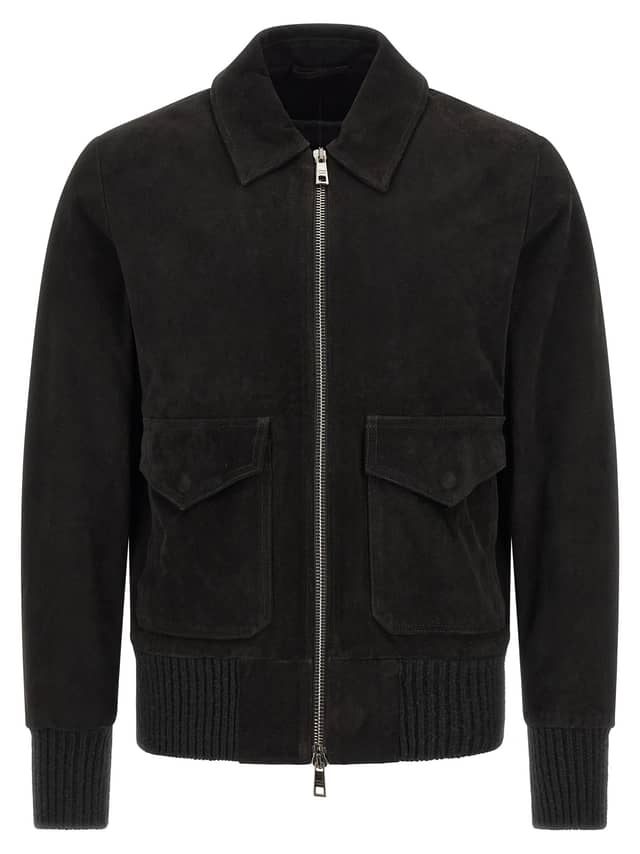 Black Lamb Leather Leather Jacket