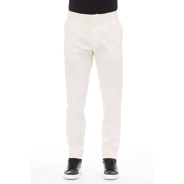 Beige Cotton Men's Pant