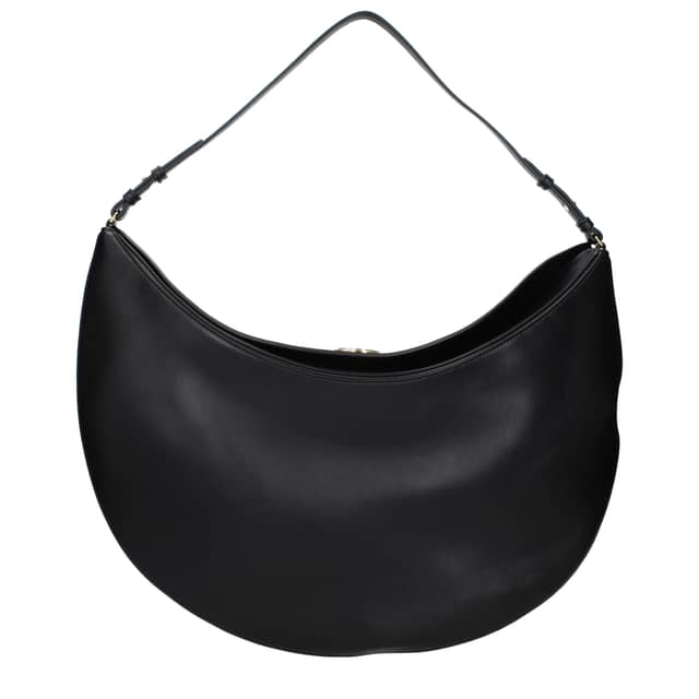 Black Leather Shoulder Bag