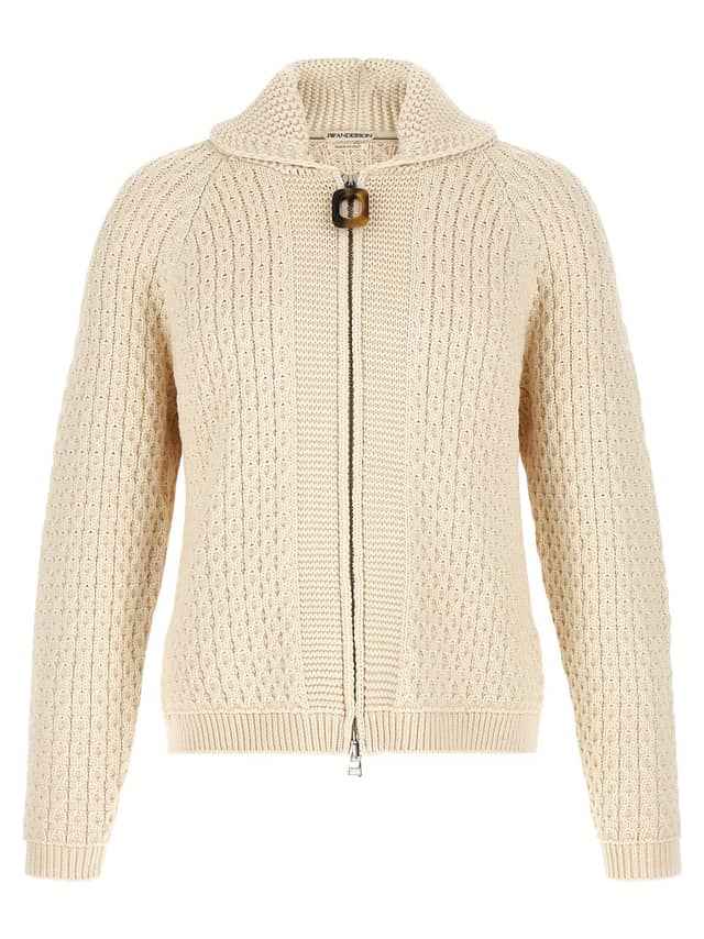 White Cotton Cardigan