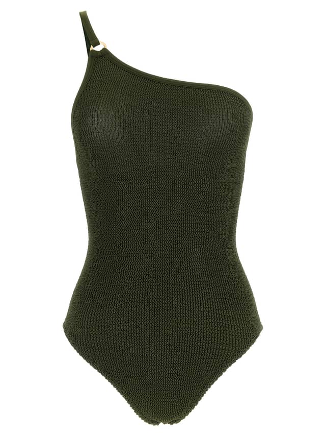 Bicolor Polyamide One-Piece Swimsuit