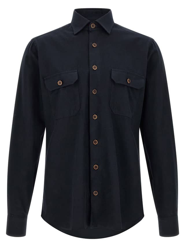 Blue Cotton Blouse