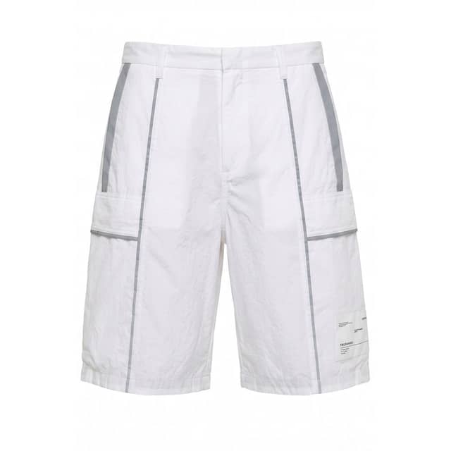 White Polyamide Men Shorts