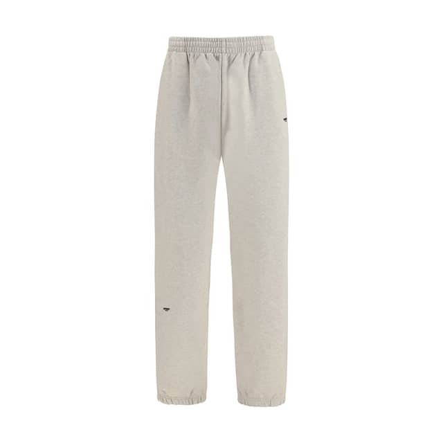Beige Cotton Casual Pants