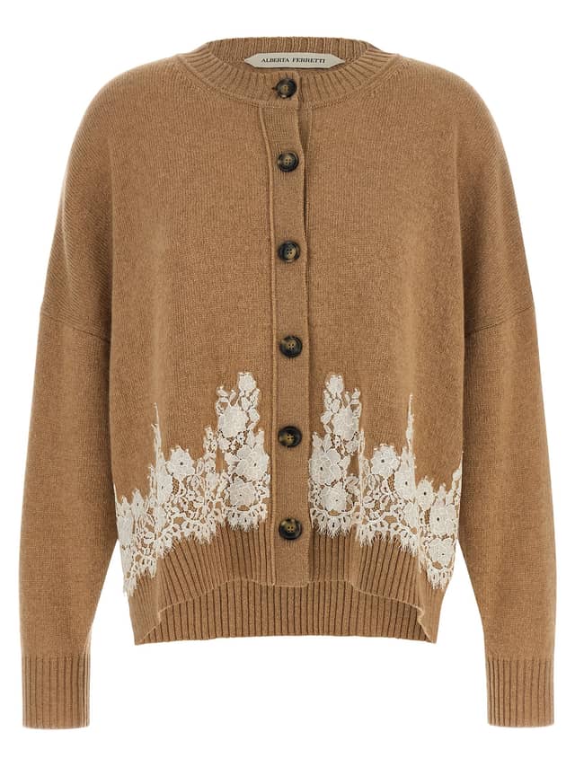 Brown Cashmere Cardigan