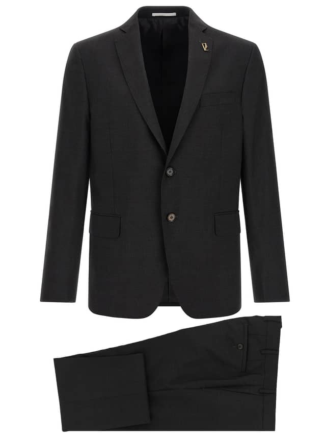 Gray Wool Two-Piece Suit
