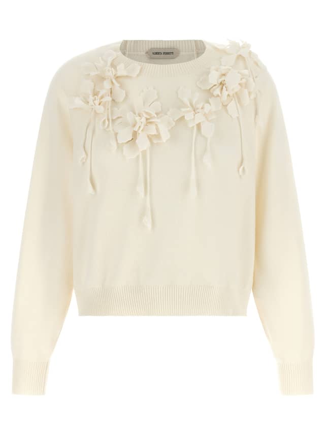 White Virgin Wool Cardigan