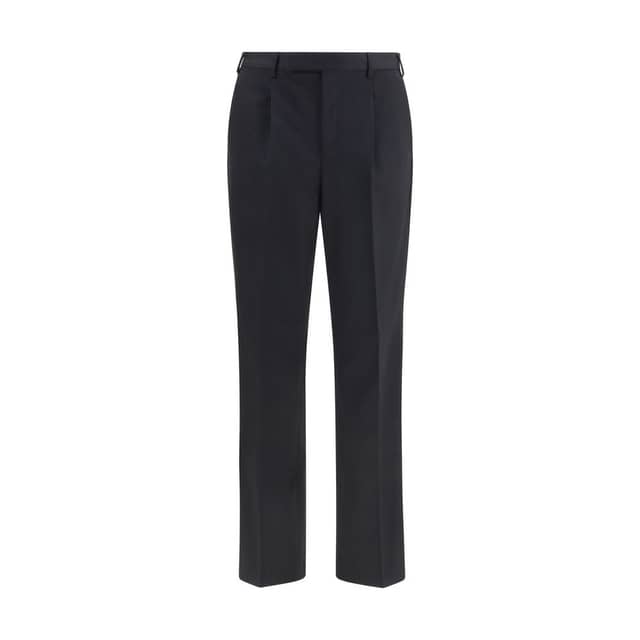 Black Wool Oves Aries Casual Pants