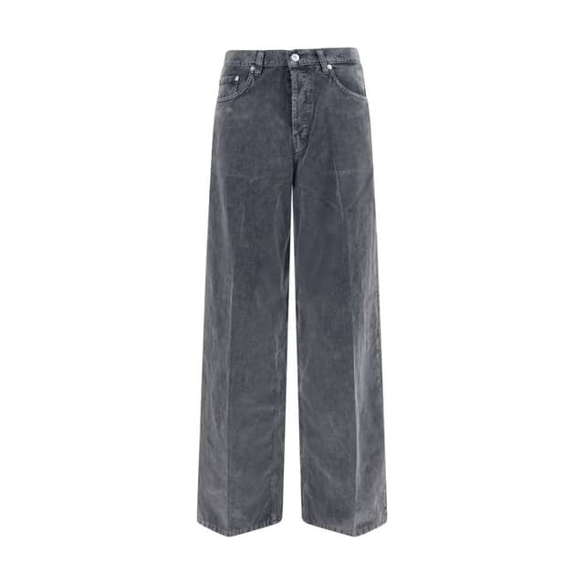 Gray Cotton Jeans Denim