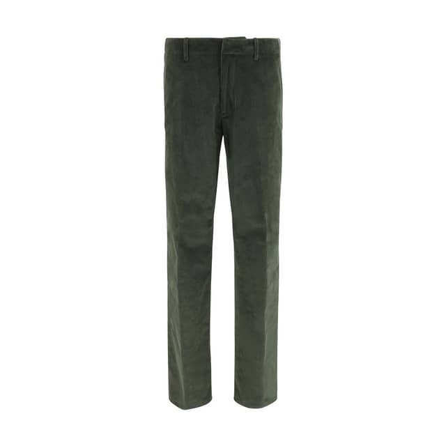Bicolor Cotton Casual Pants