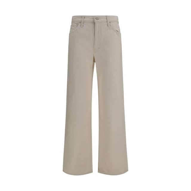 White Cotton Relaxed Fit Jeans