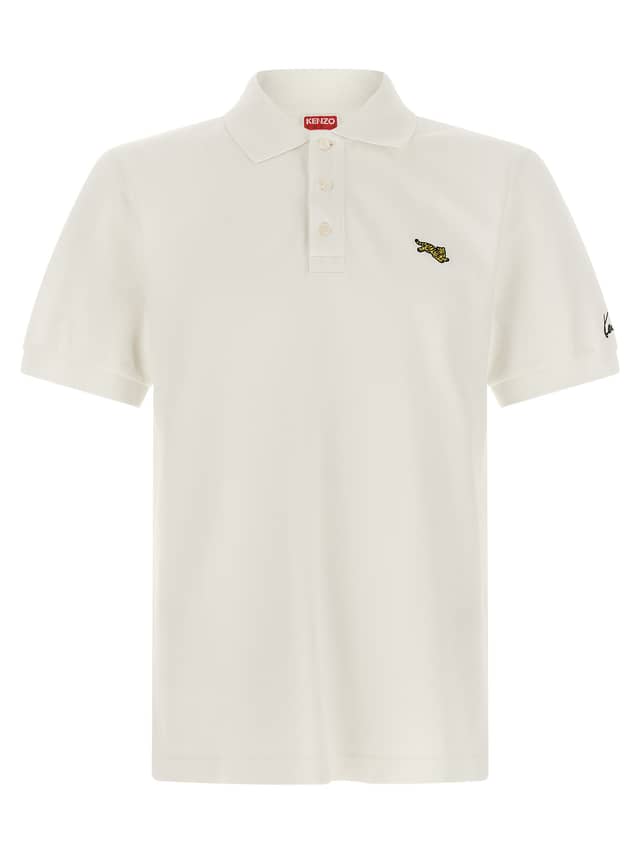 White Cotton Polo Shirt