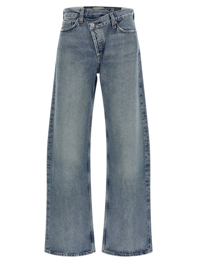 Blue Cotton Relaxed Fit Jeans