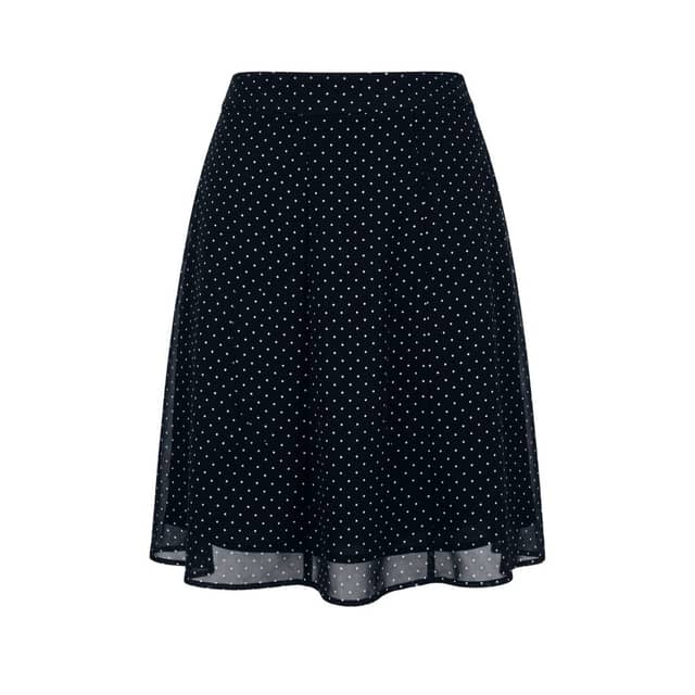 Black Viscose Women Skirt