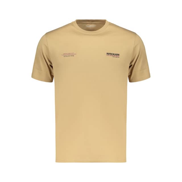 Brown Cotton Men's T-Shirt