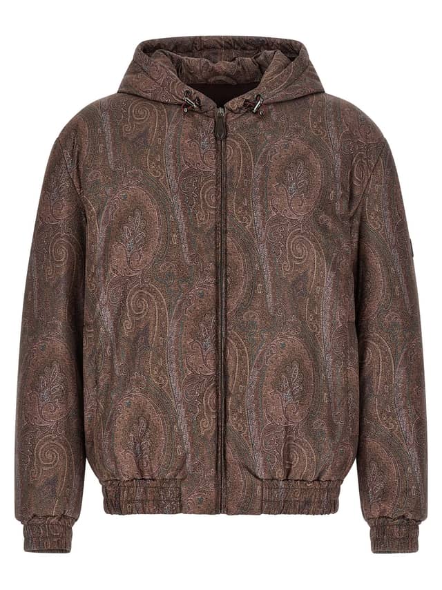Brown Polyester Bomber