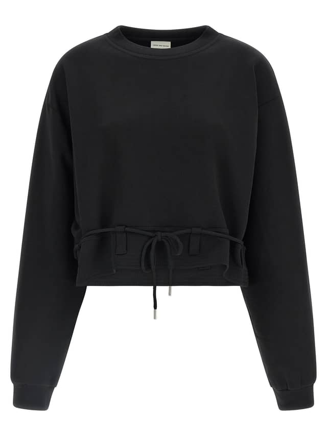 Black Cotton Sweatshirt