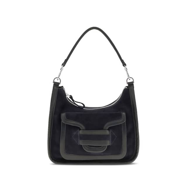Black Calf Leather Bos Taurus Shoulder Bag