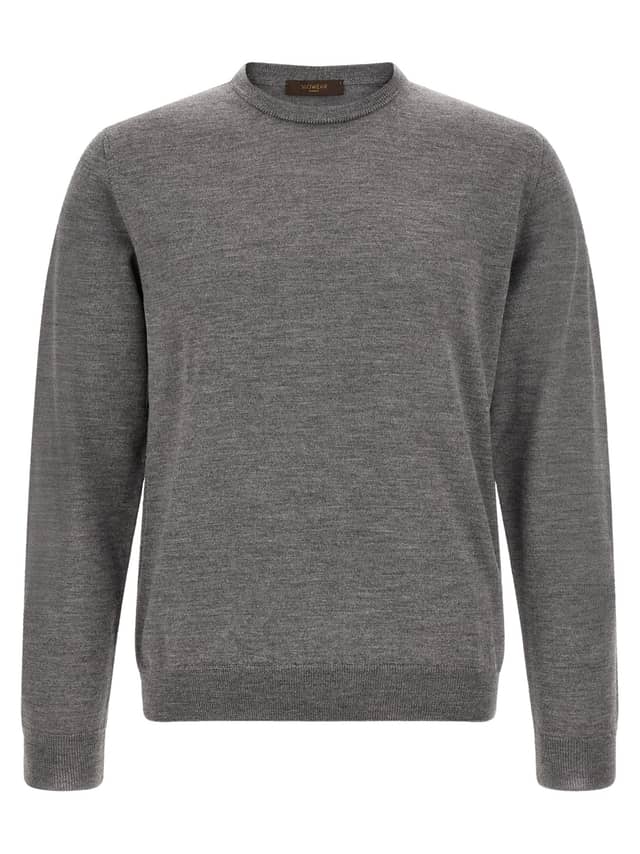 Gray Virgin Wool Cardigan