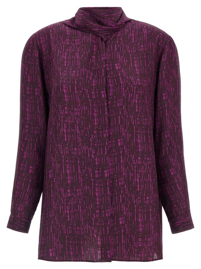 Purple Silk Blouse