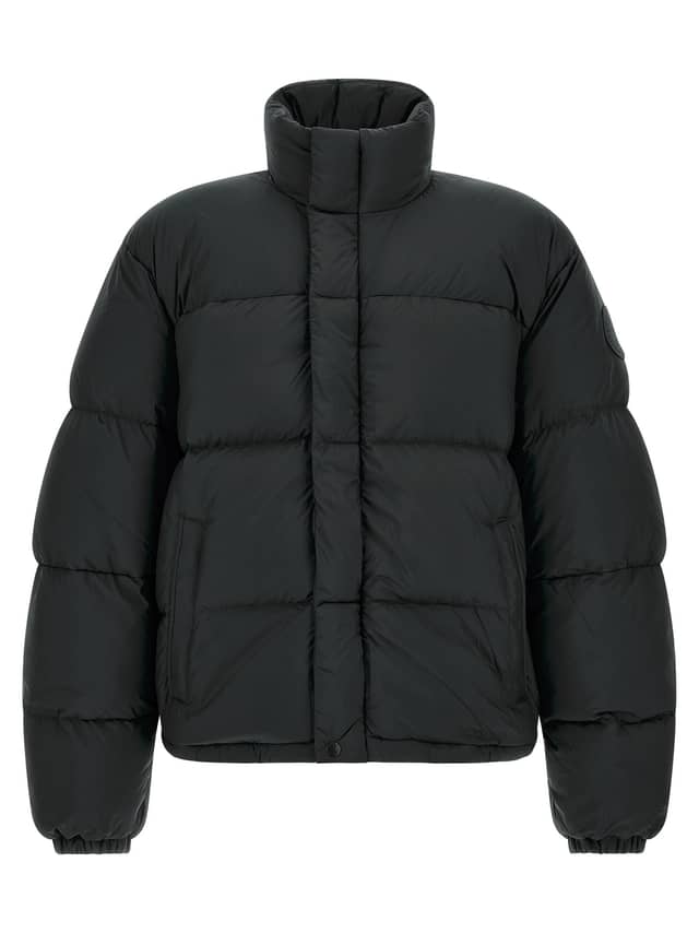 Black Polyamide Full-Length Jacket
