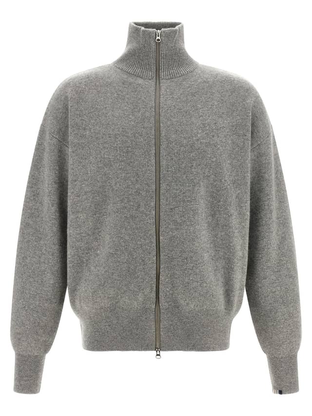 Gray Cashmere Cardigan