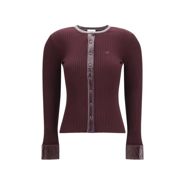 Bordeaux Viscose Cardigan