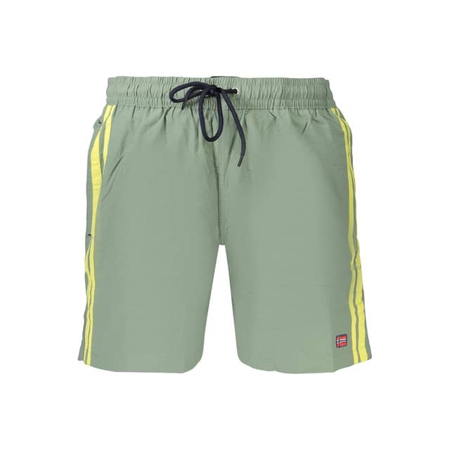 Green Poliammide Men's Swimwear