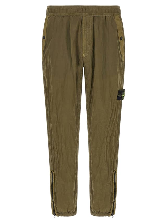 Bicolor Polyamide Athletic Pants