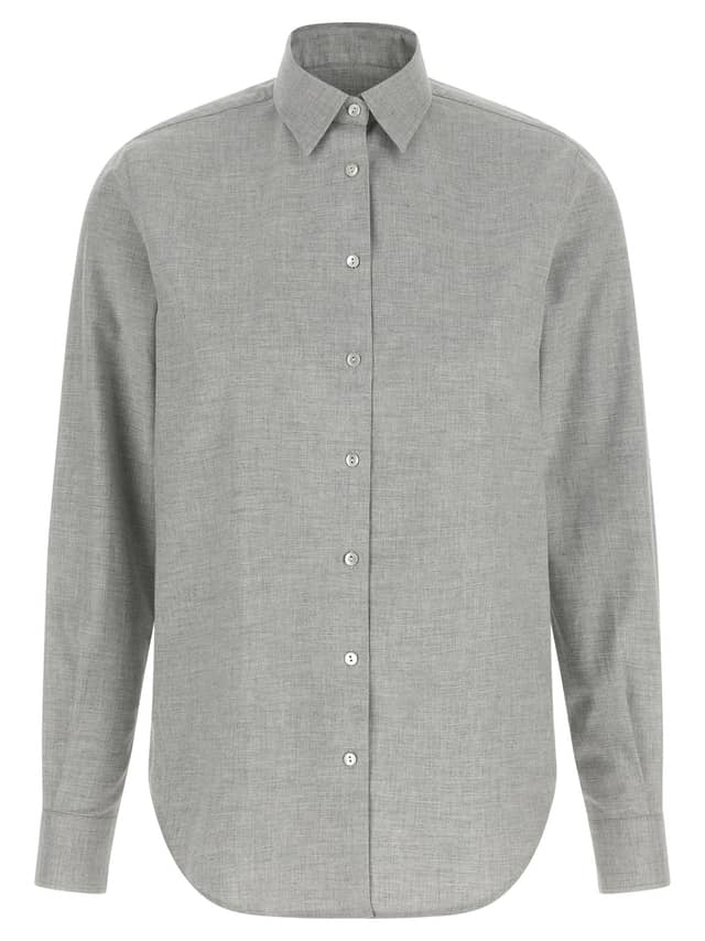 Gray Cotton Blouse