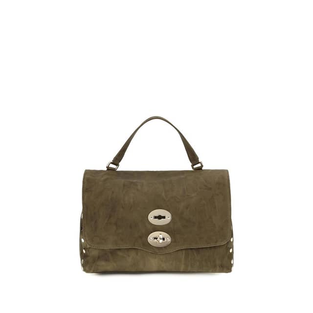 Brown Suede Leather Handbag