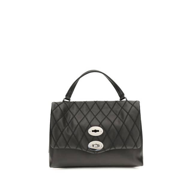 Black Calf Leather Bos Taurus Handbag