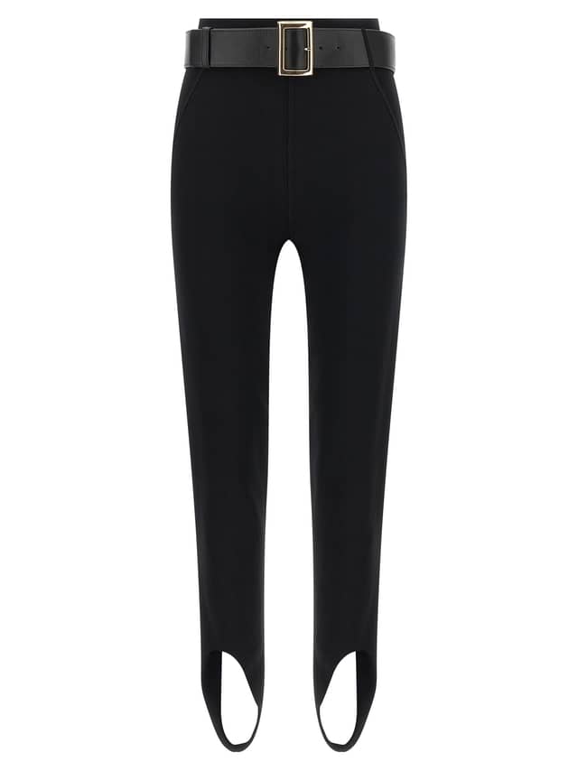 Black Viscose Leggings