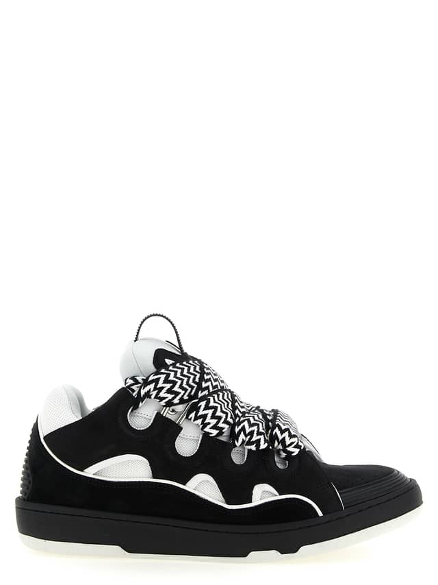 Bicolor Calfskin Chunky Sneakers
