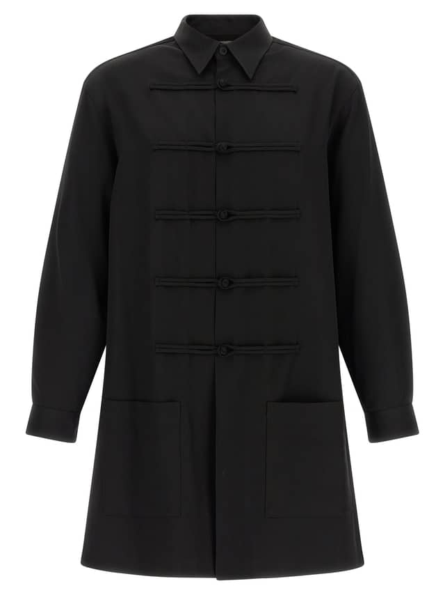Black Wool Blouse