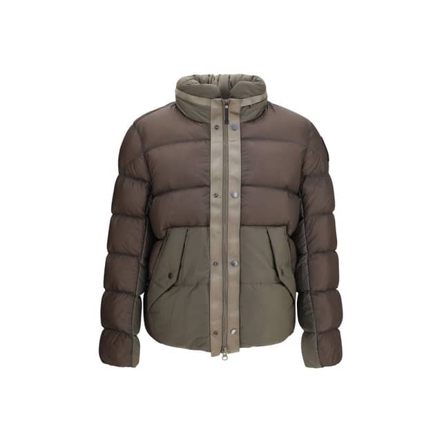 Bicolor Polyamide Full-Length Jacket
