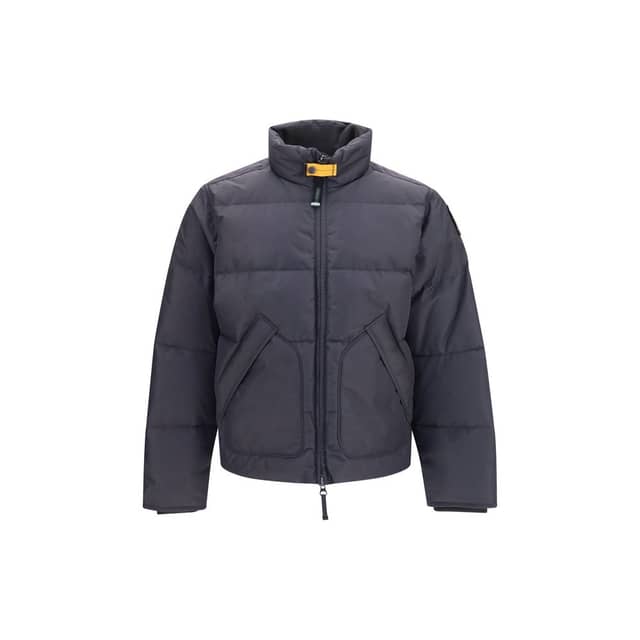 Gray Polyamide Full-Length Jacket
