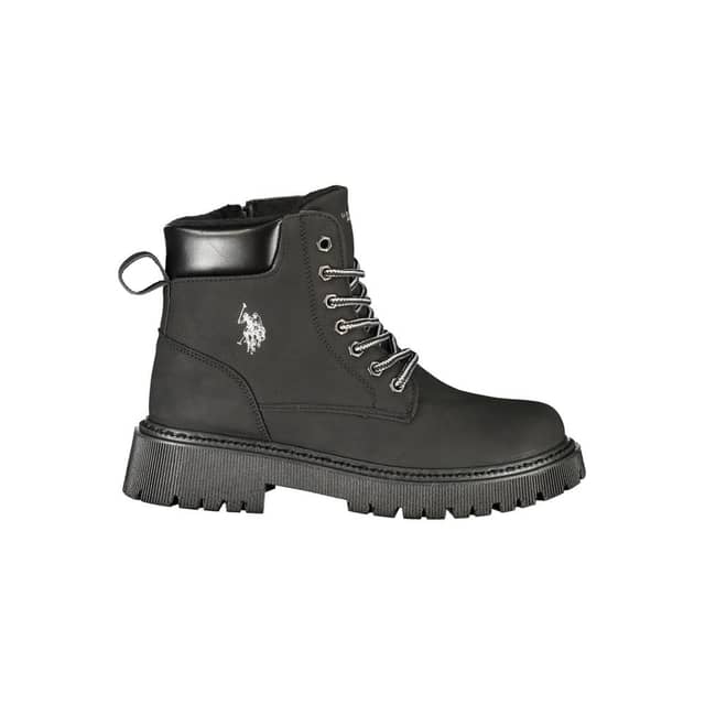 Black Polyurethane Women's Boot