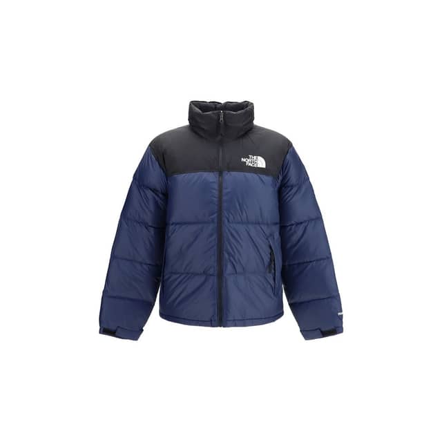Blue Nylon Full-Length Jacket