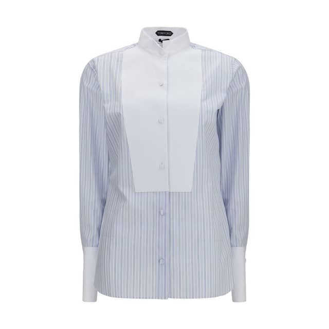 Blue Cotton Pattern Shirt
