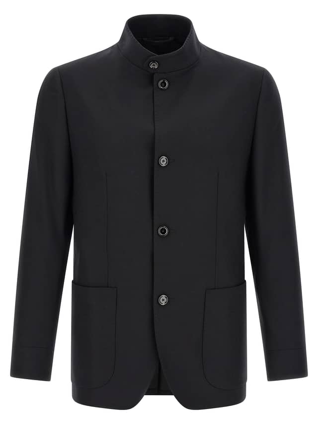 Black Virgin Wool Blazer