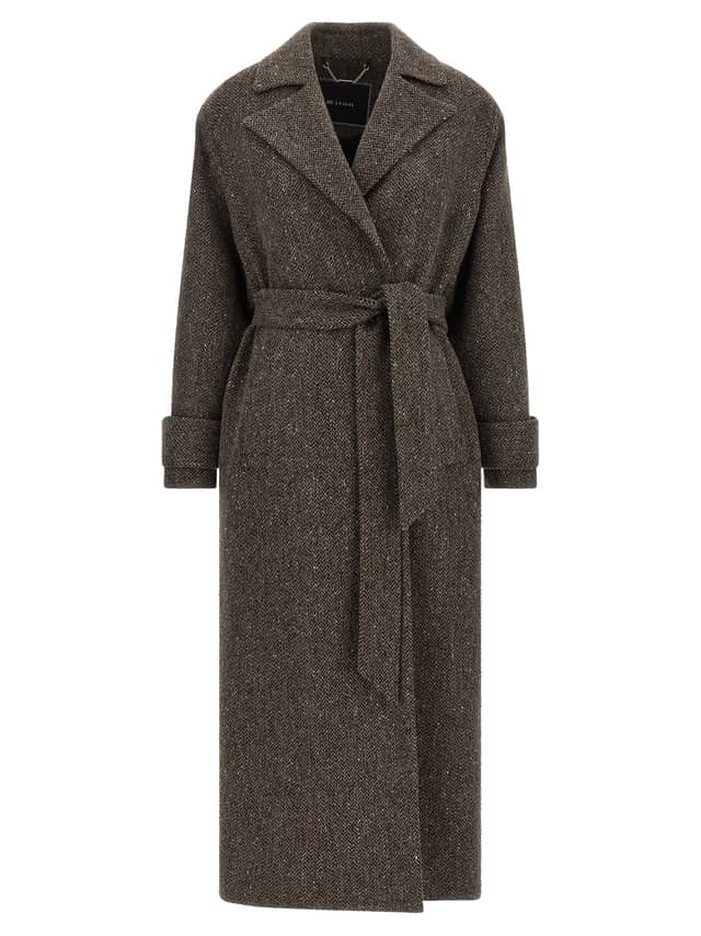 Brown Virgin Wool Coat