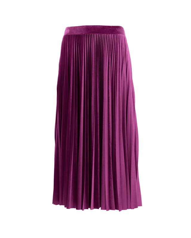 Women Purple Silk Skirt